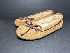 Women's Ugg Dakota Slippers Moccasin Sheepskin Chestnut Size 6 SN 5466