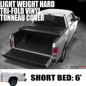 Tri Fold Hard Vinyl Tonneau Cover For 94 03 Gmc S15 Sonoma Hombre Pickup 6 Bed Ebay