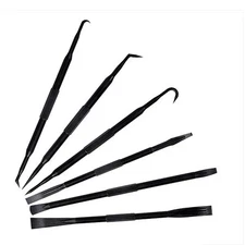 6pc Non-Marring Pick & Pry Bar Set Protects Fasteners O-Rings Seal Remove Gasket