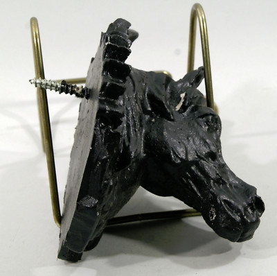 Porte-bridon En Résine Noir - Fabrication Artisanale Française - Modèle Ancien