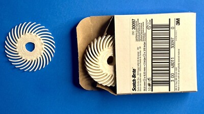 10-Disc 3M Scotch-Brite 2'' X 3/8'' Radial Bristle Disc New In Box 30097 Auto Body