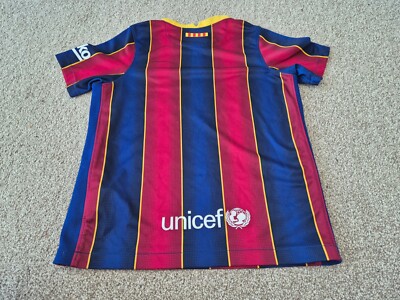 【未使用品・タグ付き】FC Barcelona 長袖 UNICEF Unicef FCB Barcelona Jersey Men's Large Crew Neck LFP Soccer