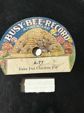 Rare c1907 Ragtime Arthur Collins - Bake Dat Chicken Pie -  Busy-Bee 78 RPM