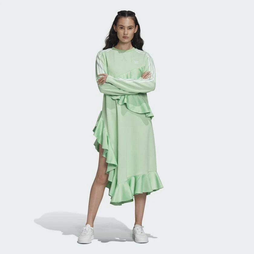 Green adidas dress sale
