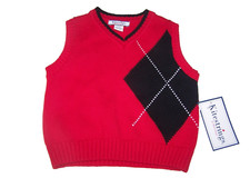Kitestrings by Hartstrings Boys Sweater Vest Multicolor Size 24M NWT
