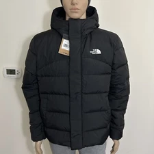 The North Face Men's Baltic Down Puffer Hoodie Jacket TNF Black Sz S M L XL XXL
