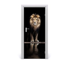 Tulup Door Sticker 85x205cm Decorative - Wall Portrait of a Lion