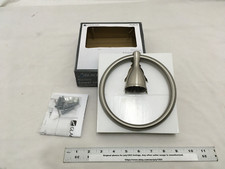 1 NEW Glacier Bay Builders Towel Ring - BRUSHED NICKEL - 1004 696 194 ob