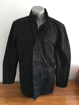 G-Lab Men's Tech Parka Jacket Black Size L