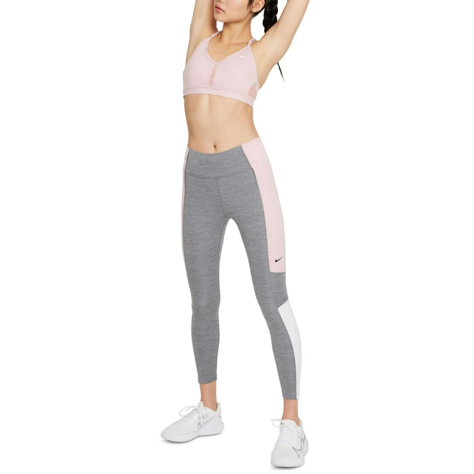 Nike Dri-Fit Women's Cropped Legging Size 2X Multicolor Colorblock Polyester