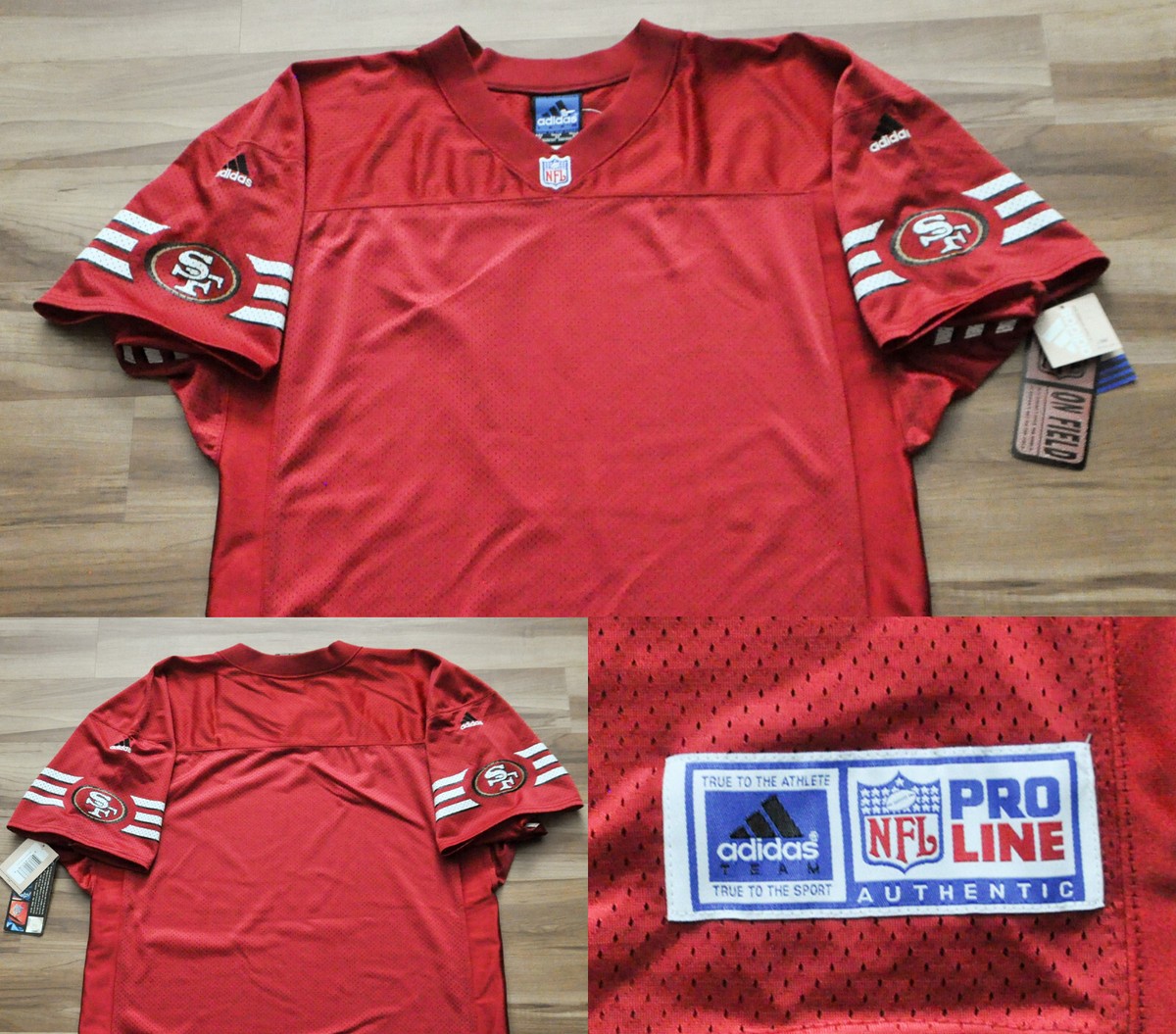 激レア ゲームシャツadidas San Francisco 49ers San Francisco 49ers Adidas Jersey Authentic Pro Line Blank