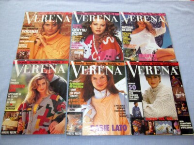 Verena (Burda) 1992 x 6 Strickmodemagazin Pullover / Knitting Magazine