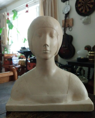Florentine Art Plaster 132 Antique 1914 Unknown Woman by Donatello - Picture 23 of 24