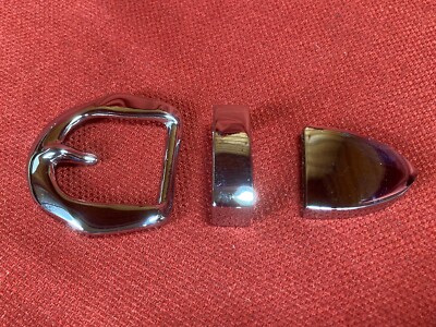Western/Amish Nickel Brass Belt Buckle Set Choice of Buckle, Keeper & Tip 1 1/4''