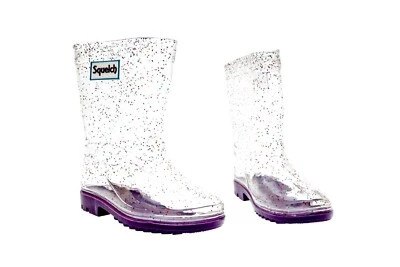 CLEARANCE - Squelch Sparkly Children's Wellington Boots - Children's Rain Boots