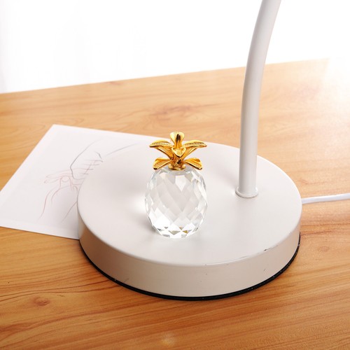 Figura de cristal transparente de piña vidrio coleccionable adorno de fruta decoración de oficina - Imagen 7 de 8
