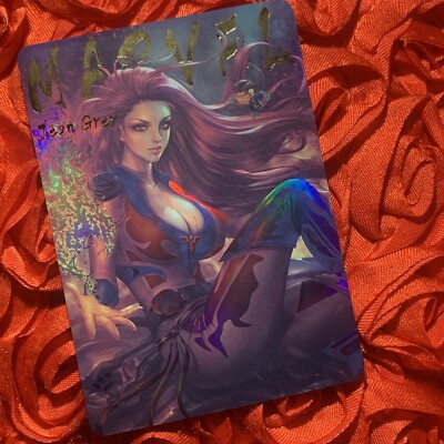 Jean Grey HERO BABE COMIC TRIO OOTD Goddess ACG Waifu Holo Girl Card 2