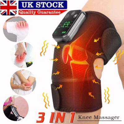 HAILICARE 3 in 1 Electric Heated Knee Joint Massager with Vibration Therapy Pain Relief UK