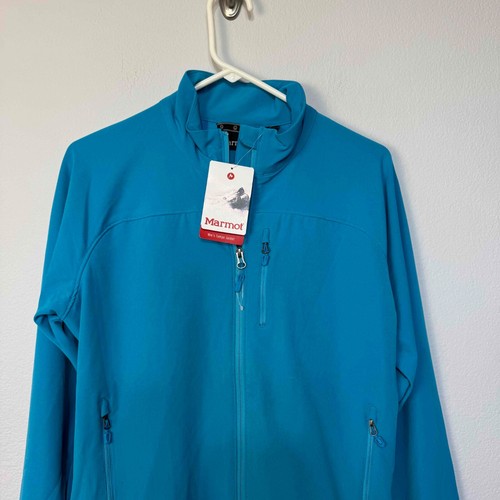 Marmot Women's Tempo Jacket M3 Softshell Breathable Water Repellent Blue Sea L - Picture 2 of 16