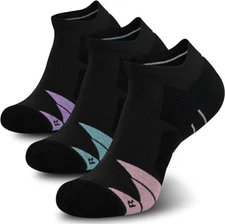 Muezna Unisex 3pk CoolMAX Wicking Ankle Socks, XL