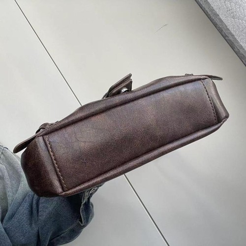 2025 Spring Vintage Y2k Leather Shoulder Bag – Maillard Retro Style, Spicy Chic - Picture 19 of 26