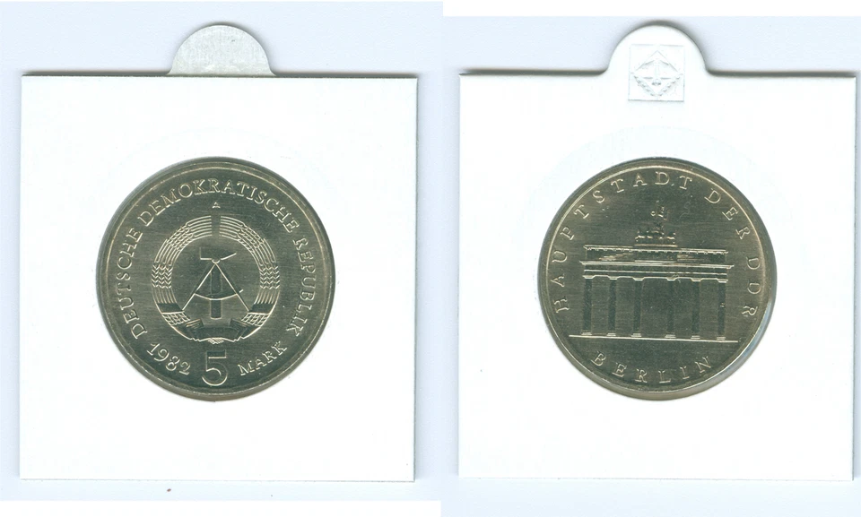 5 Mark Brandenburger Tor stempelglanz (Wählen Sie zwischen: 1971 - 1990) - Bild 1 von 1