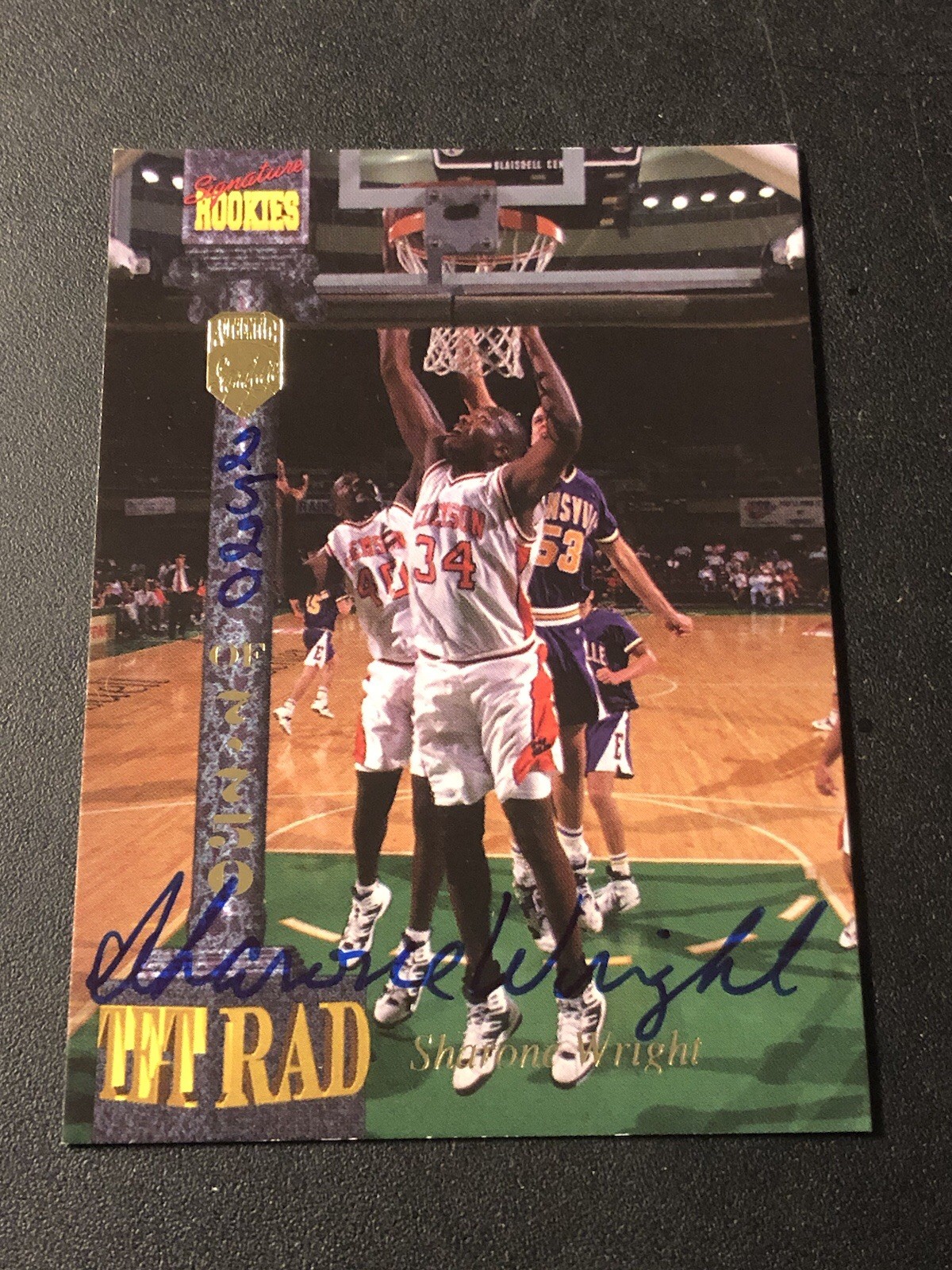 1994 Signature Rookies Tetrad Signatures /7750 Sharone Wright #83 Auto RC