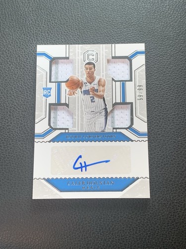 2022-23 Chronicles Cornerstones Rookie Quad Jersey Auto Caleb Houstan /99 RCSCHS