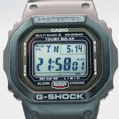 CASIO G-SHOCK GW-5000 Tough Solar Multiband 6 Screw Back Watch Japan Used