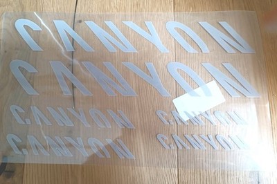 Canyon Sticker Aufkleberset (No.9) 6 tlg grau MTB Decal