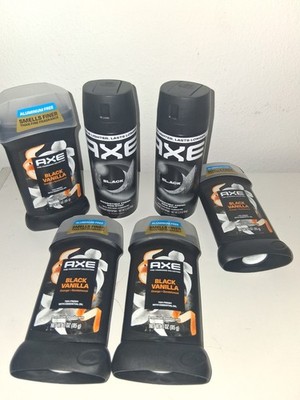 6 BN Axe Fine Fragrance Deodorants Black Vanilla  & Orange & BLACK