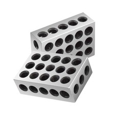 1 Matched Pair Accuracy 1 x 2 x 3 Inch Blocks 23 Holes 0.0002" Machinist 1-2-...