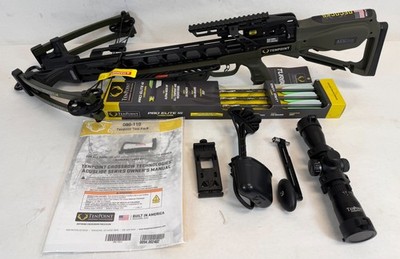 Used-TenPoint Turbo X Moss Green, ACUslide, RangeMaster 100 Scope-CB25020-1549
