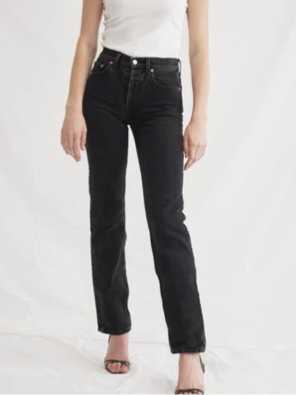 The Feel Studio Inc Genuine Jean in washed black Straight Leg Size 29 Tall