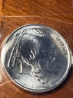 1 Oz. Silver Round Buffalo/Native American .999 Fine In Protective Plastic