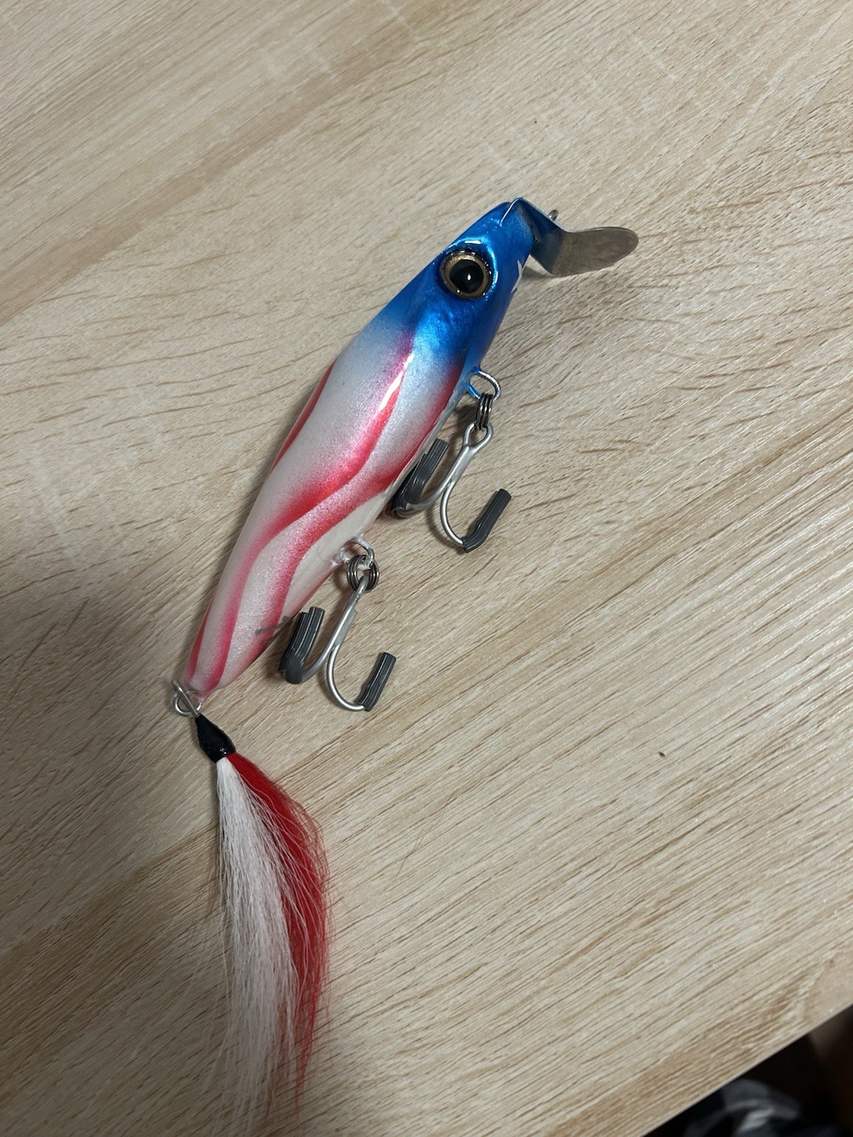 Domsson  Popper  Surf  Lure Striper Plug Metal Lip Stripedbass Pikie Diver - Image 2