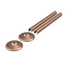 Radiator Pipe Sleeve & Collar Set (Pair) 200mm Pipes 50mm Collar / 14 Colours