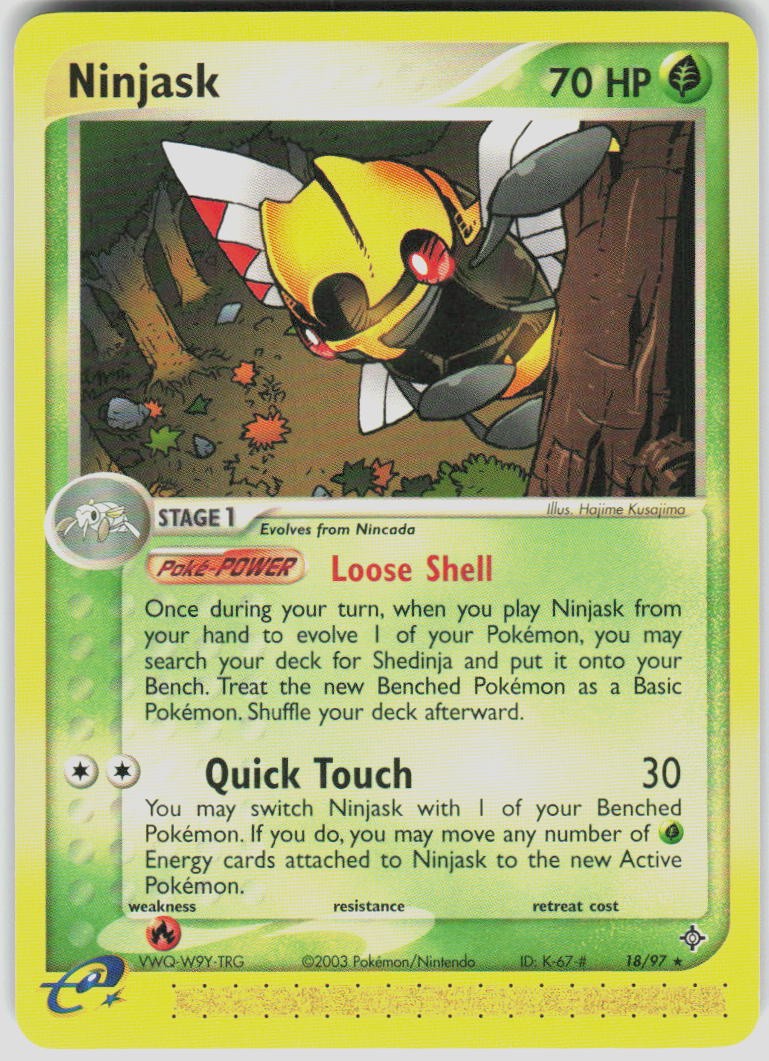 Ninjask 18/97 EX Dragon Pokemon