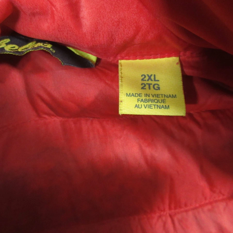 Jaqueta acolchoada Cabela’s laranja masculina XXL bolsos com zíper gola alta peso médio - Imagem 4 de 4