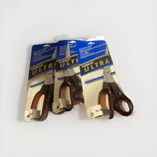 3 Vintage Deluxe Kleencut 8” Bent Trimmers Dressmaker Scissors.  Made in USA