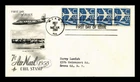 DR JIM STAMPS US COVER AIR MAIL 7C COIL FIRST DAY ISSUE MIAMI FLORIDA SKYLINE