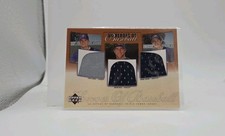 2001 Upper Deck Prospect Premieres - Heroes of Baseball Triple Combo Jerseys