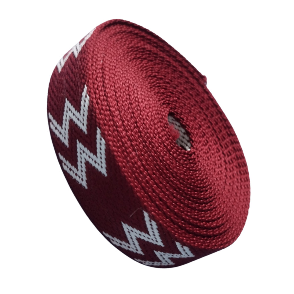 Sangle bordeaux 25mm en polyester pour anses de sac à dos et cabas