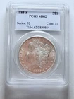 1885-S Morgan Silver Dollar PCGS MS62