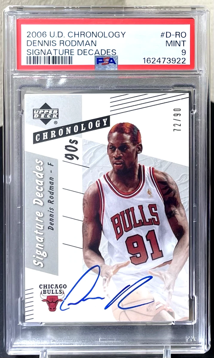 Upper Deck Dennis Rodman Basketball Autographed Sports Trading