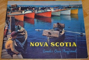 VTG 1961 Nova Scotia Travel Booklet "Canada's Ocean Playground" Beautiful Photos