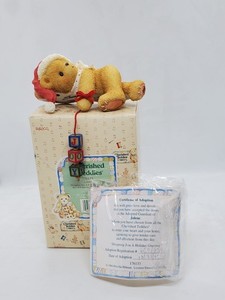 New Cherished Teddies JOLENE Holiday SIGNED shelf figurine 1996 artist birthday 