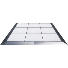 Portable Commercial Dance Floor 12x20 White Waterproof Tiles Wedding Event Party
