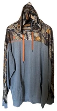 Legendary Big Game Men’s Pullover Hoodie Sweatshirt Outdoors Camo Grey Tall XLT