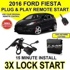 2016 Ford Fiesta Remote Start Plug and Play Easy Install DIY 3X Lock No Cut FO1